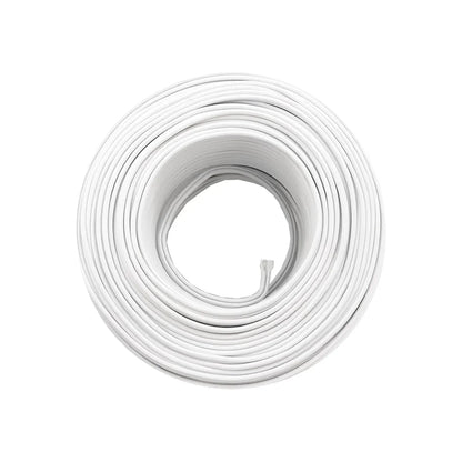 Cable 100% cobre.,90 metros de largo.,Cable dúplexcalibre 16,Aislamiento individual de PVC antiflama.,Ideal para suministrar energía en baja tensión.,Tensión máxima 300 V