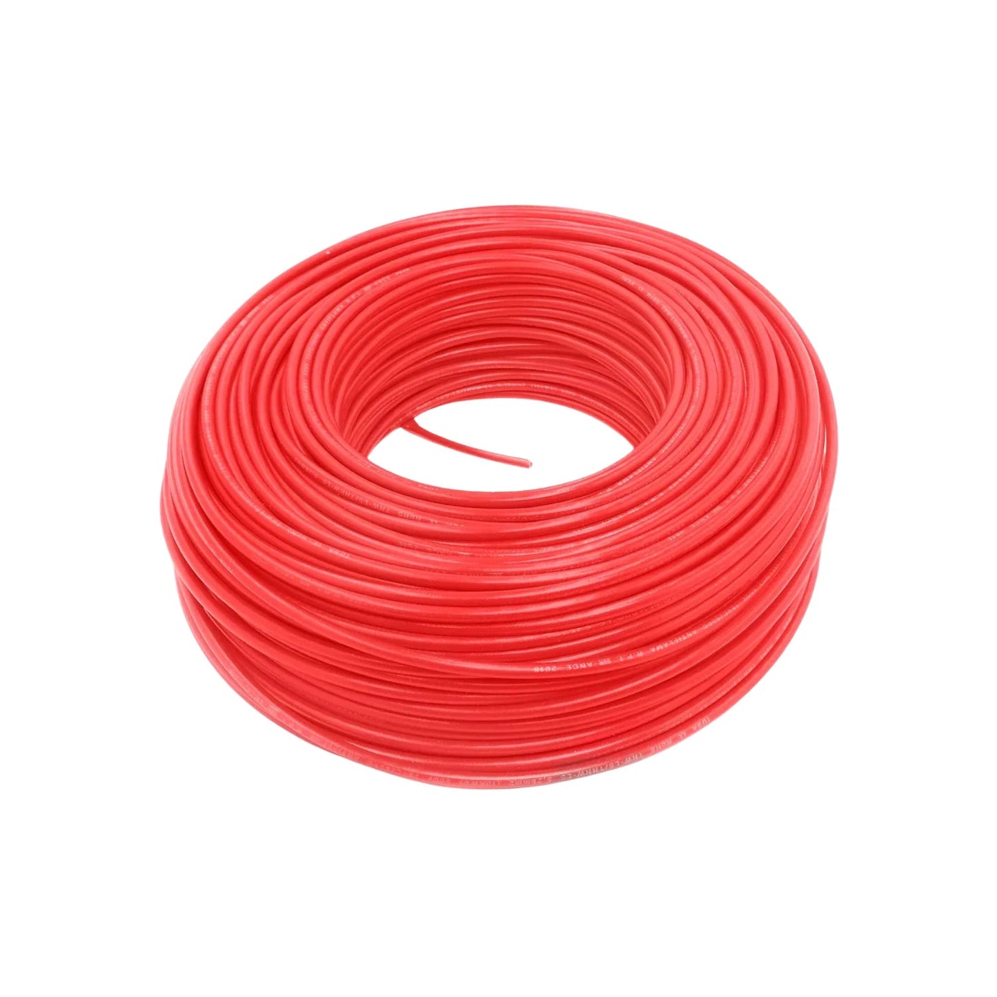 Rollo de cable eléctrico IUSA rojo calibre 16 AWG 100 metros antiflama