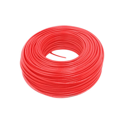 Rollo de cable eléctrico IUSA rojo calibre 16 AWG 100 metros antiflama