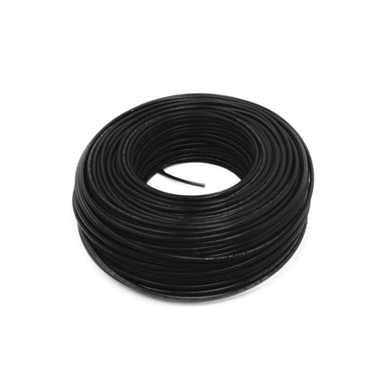Cable eléctrico Iusa negro calibre 8 AWG en rollo de 100m, antiflama para uso residencial o comercial