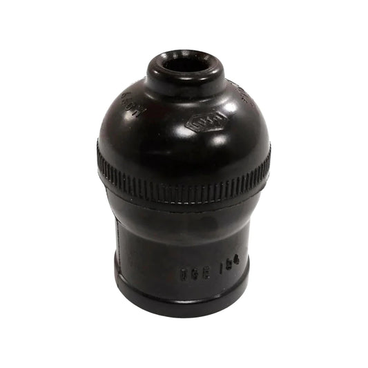 Socket sencillo de baquelita negro 660W para instalación eléctrica de bombillas