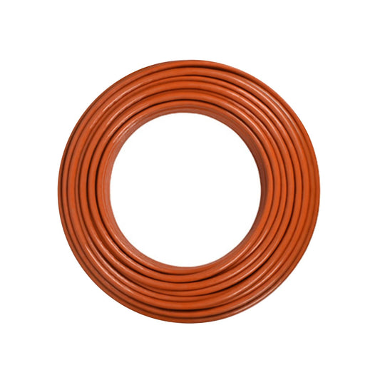Poliducto naranja 1/2" x 100m, tubo flexible para instalaciones hidráulicas o eléctricas.