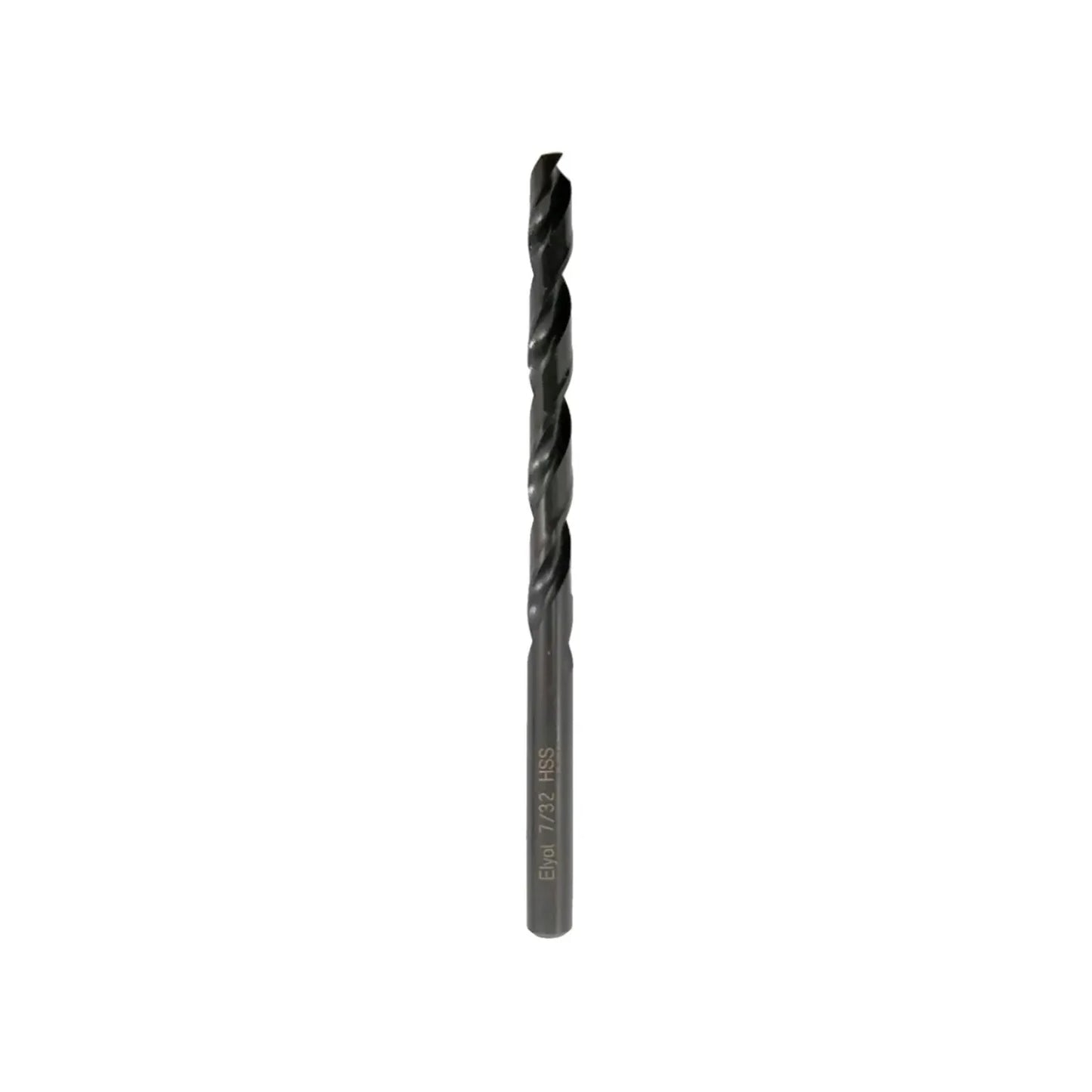 Broca helicoidal de acero rápido HSS 7/32 pulgadas color negro para taladro manual o de banco