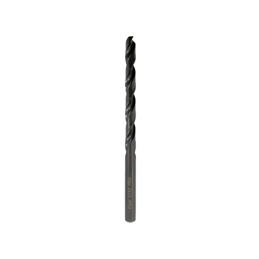 Broca helicoidal de acero rápido HSS 7/32 pulgadas color negro para taladro manual o de banco