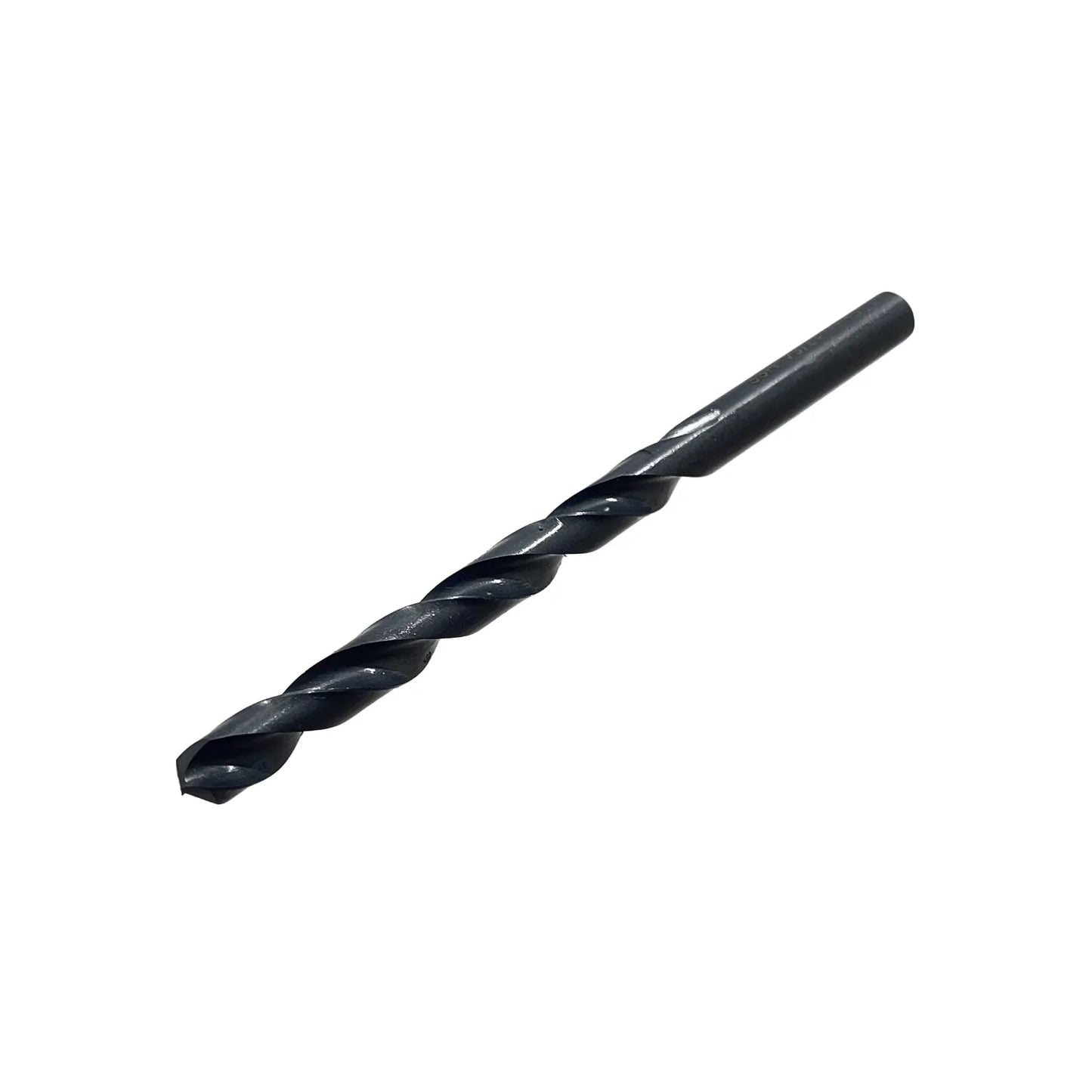 Broca helicoidal de acero HSS negra para taladro, perforación de metal y madera, punta afilada