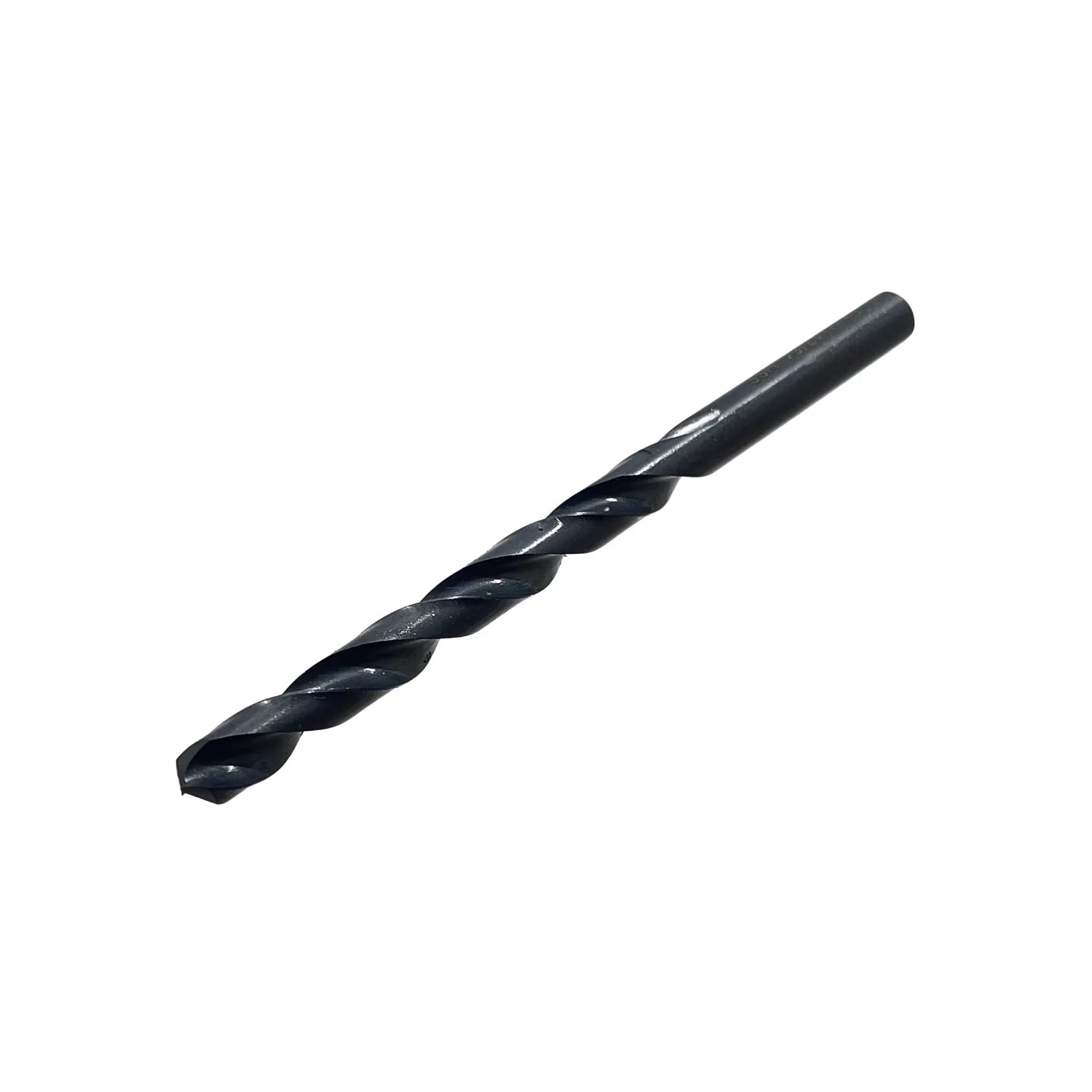 Broca helicoidal de acero HSS negra para taladro, perforación de metal y madera, punta afilada