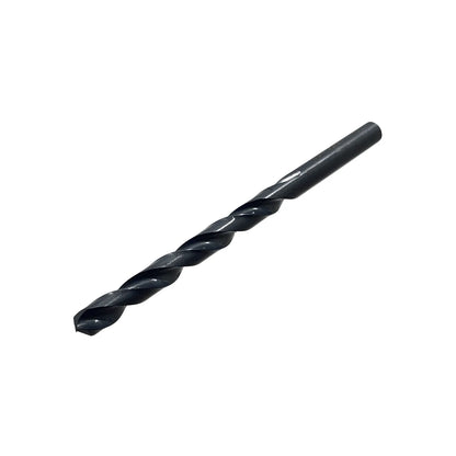 Broca helicoidal de acero HSS negra para taladro, perforación de metal y madera, punta afilada