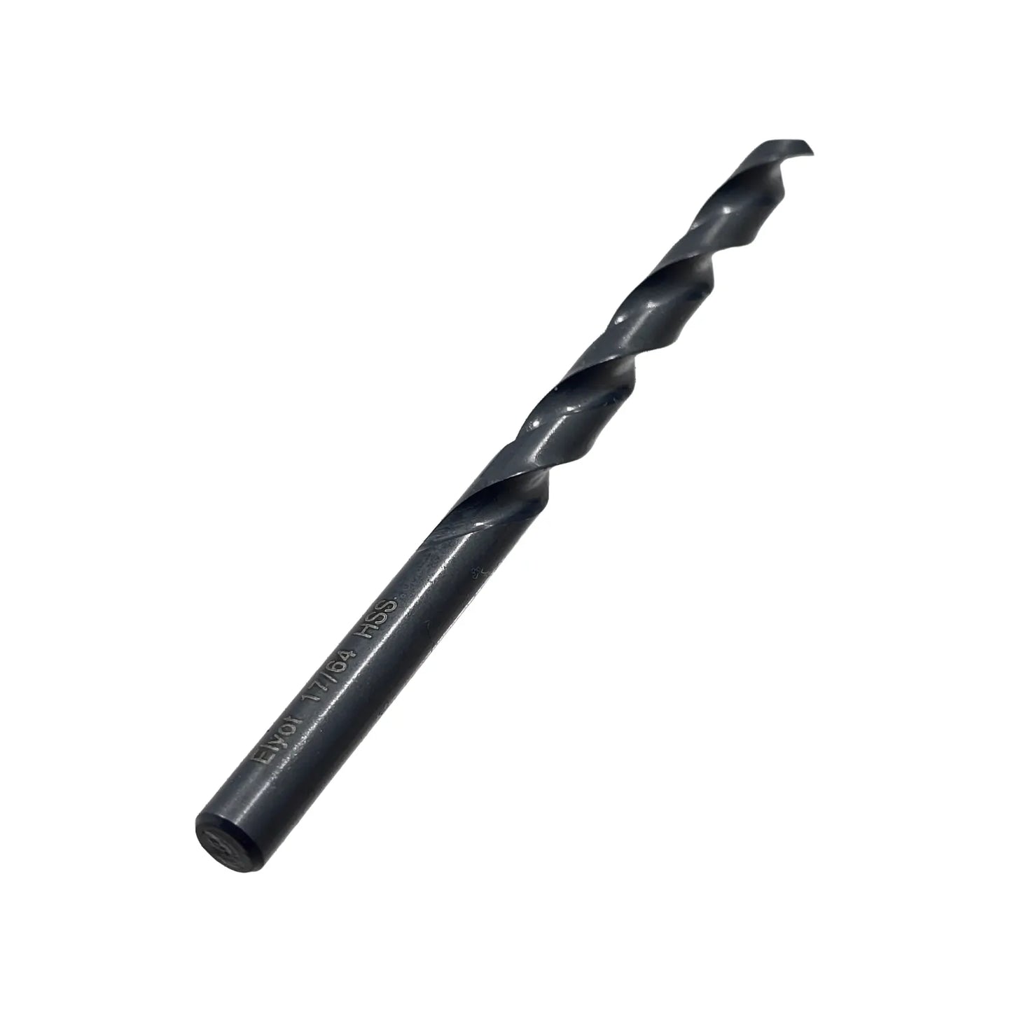 Broca helicoidal Elyor 17/64 HSS de acero alta velocidad para taladro, acabado óxido negro