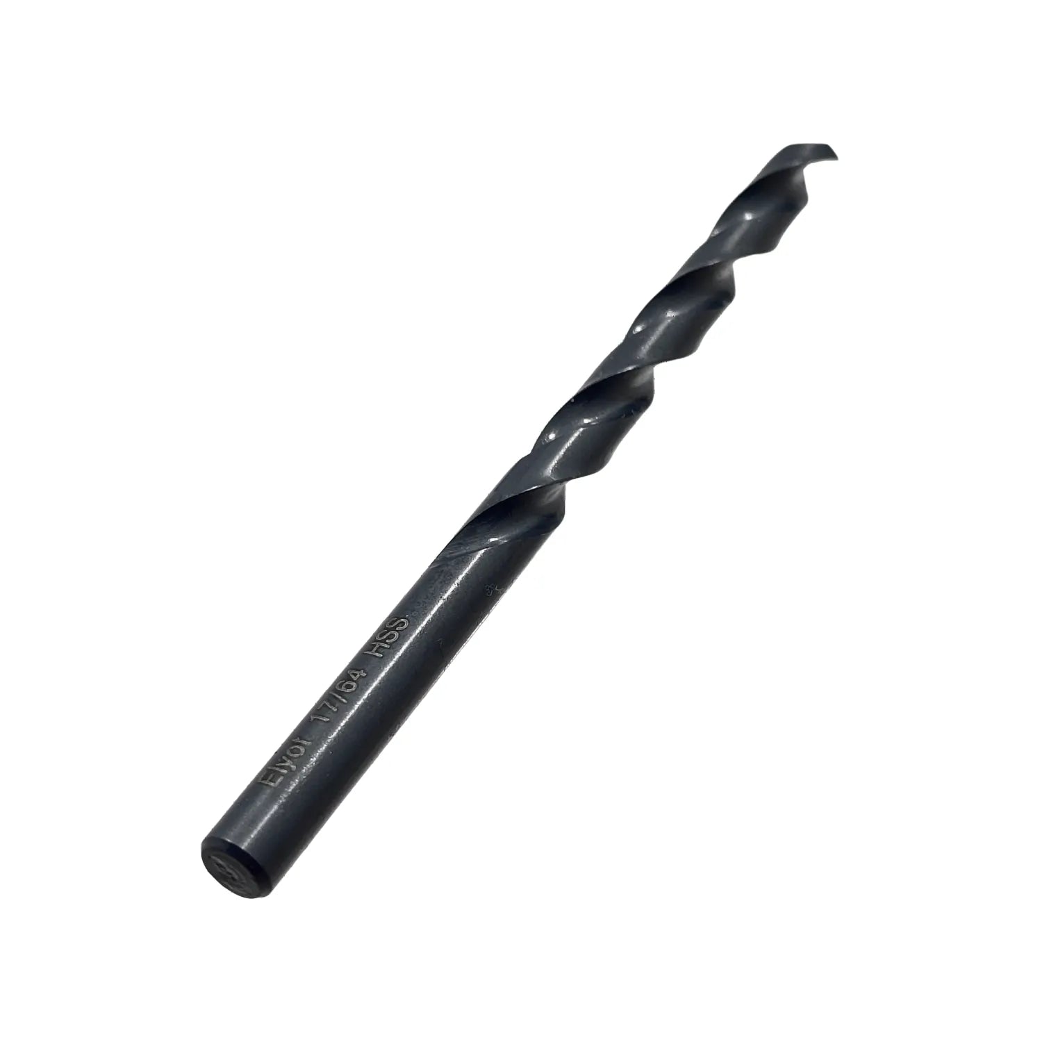 Broca helicoidal Elyor 17/64 HSS de acero alta velocidad para taladro, acabado óxido negro