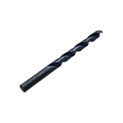 Broca de acero HSS para taladro, punta afilada, cuerpo espiral negro para perforación precisa en metal.
