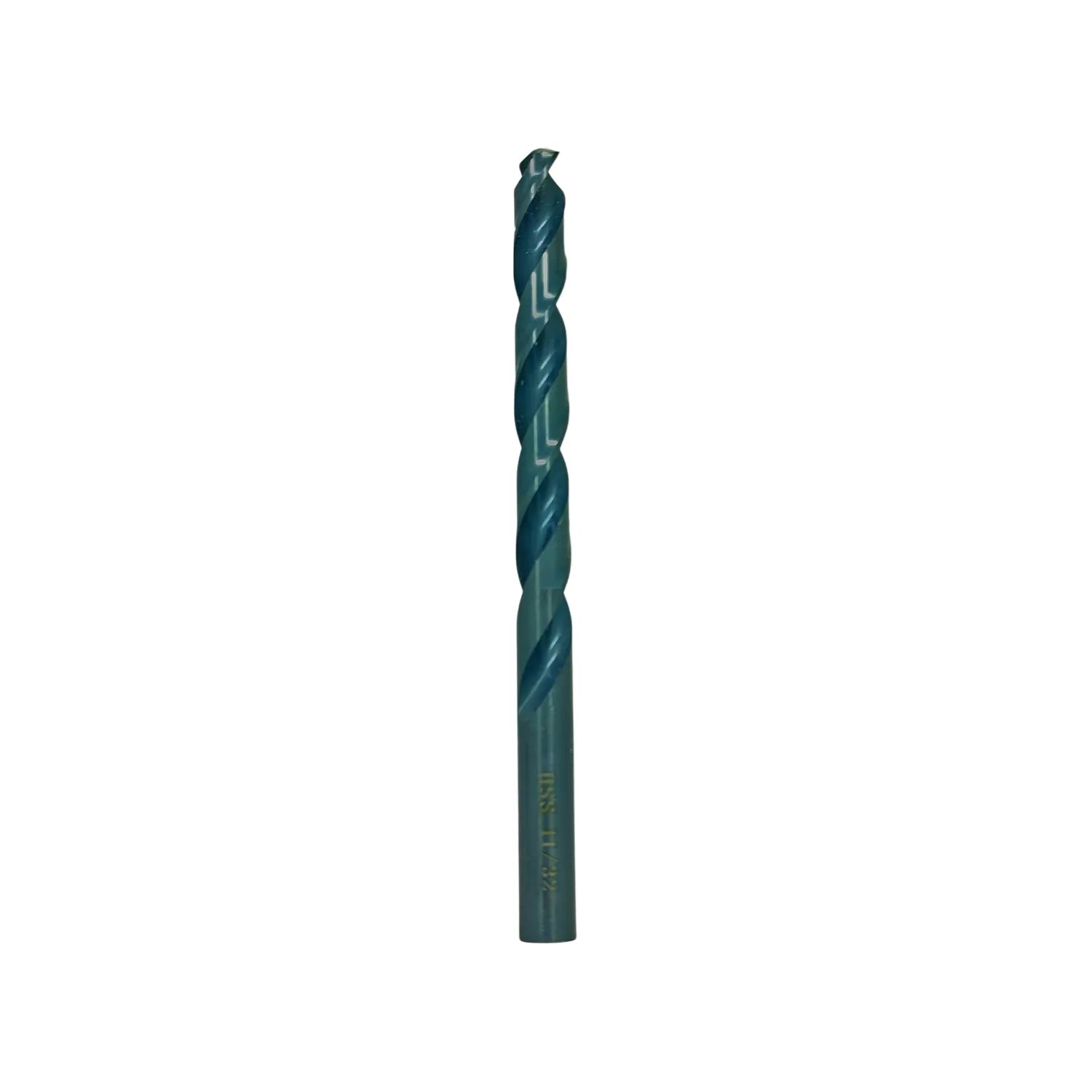 Broca HSS de acero rápido 11/32 para metal, con acabado azul oscuro para mayor durabilidad