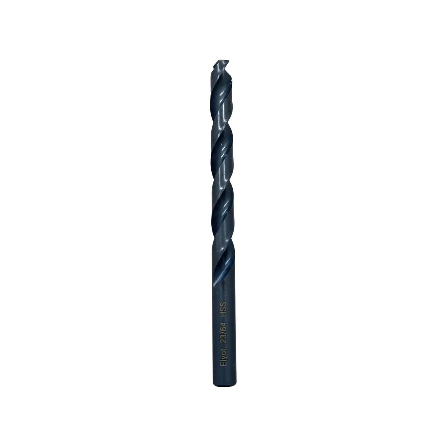 Broca de acero de alta velocidad Elyot 23/64 HSS para taladro, ideal para metal y madera.