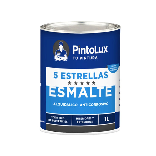 Pintura de esmalte negra 1 l Cinco estrellas 1014-1