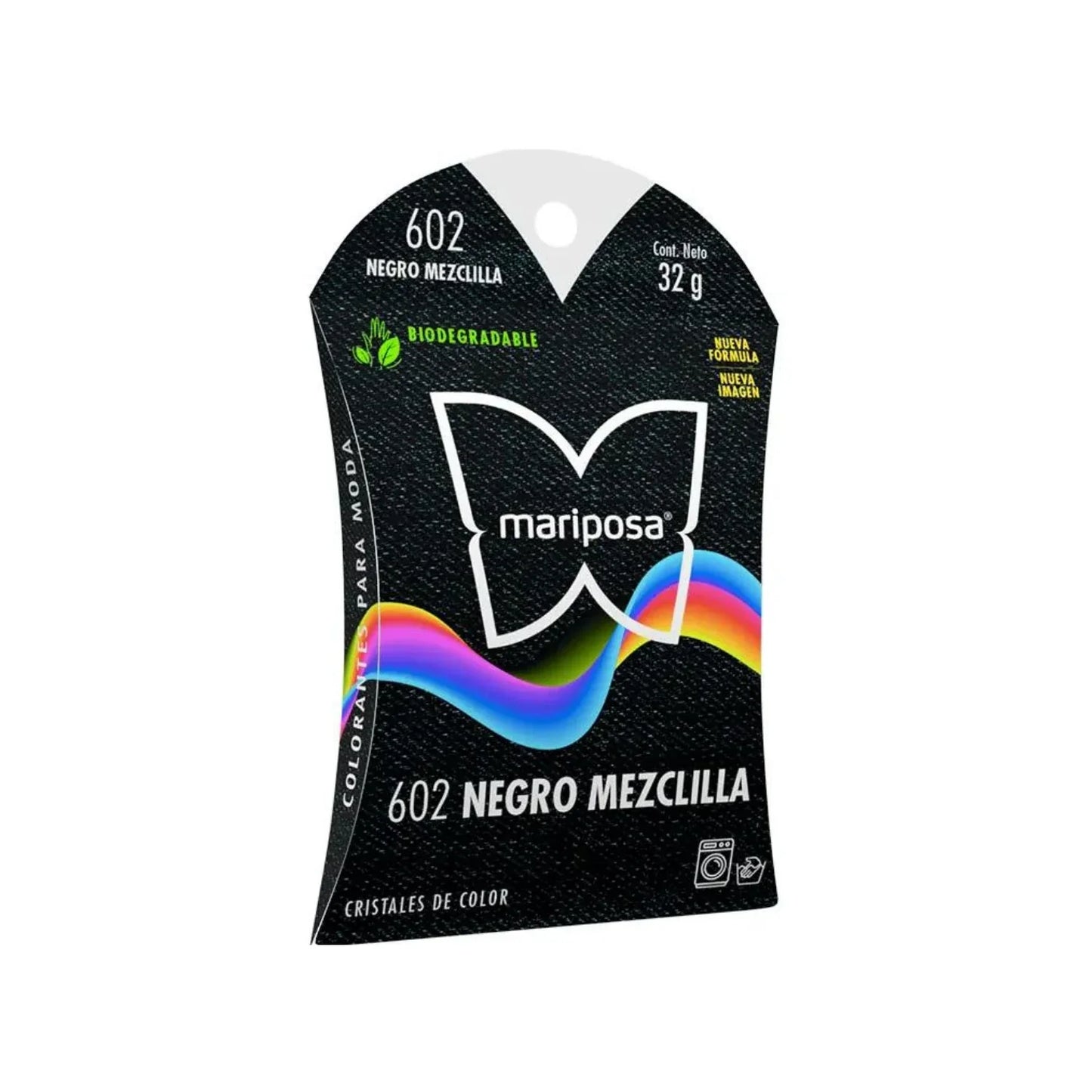Colorante textil para teñido de ropa y artículos de casa.,Sirve para telas naturales como algodón, mezclilla, lino, lana, seda, nylon, rayón.,Fibras naturales (aserrín, madera, yute, pajilla, etc).,Un sobre es suficiente para teñir una prenda de tamaño mediano como una playera (de blanco a color).,Si sólo quieres reteñir (devolver el color a tu ropa), el rendimiento aumenta al doble.,32 g.,No se deje al alcance de los niños.,No toxico.,Evite el contacto con los ojos.