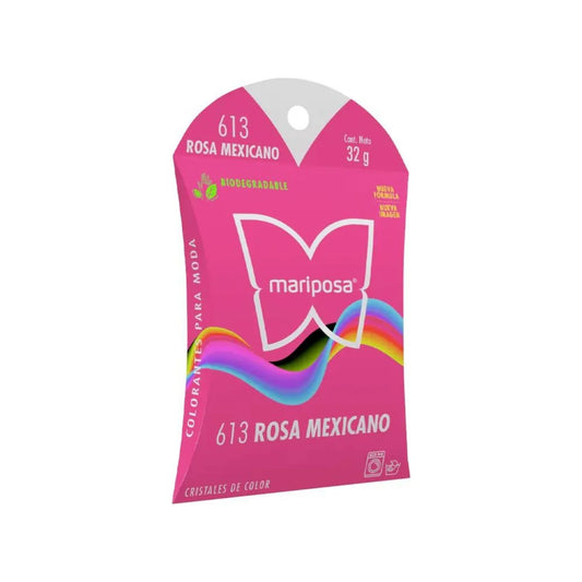 Colorante textil para teñido de ropa y artículos de casa.,Sirve para telas naturales como algodón, mezclilla, lino, lana, seda, nylon, rayón.,Fibras naturales (aserrín, madera, yute, pajilla, etc).,Un sobre es suficiente para teñir una prenda de tamaño mediano como una playera (de blanco a color).,Si sólo quieres reteñir (devolver el color a tu ropa), el rendimiento aumenta al doble.,32 g.,No se deje al alcance de los niños.,No toxico.,Evite el contacto con los ojos.