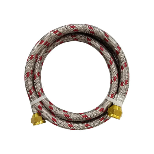 Manguera para gas.,metálica.,Diámetro 3/8"x2 m,Reforzada tejida.,Trabajo de presión 300 PSI