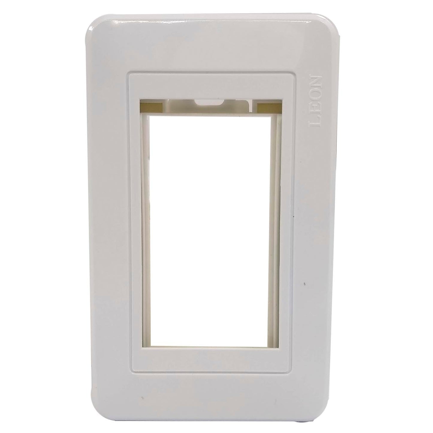 Fabricada de plÃ¡stico ABS,Placa de 3 ventana acabado blanco.,Incluye tornillos.,Placa lÃ­nea de lujo.