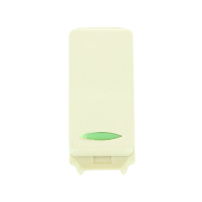 Apagador sencillo marfil tipo evolution con luz indicadora verde