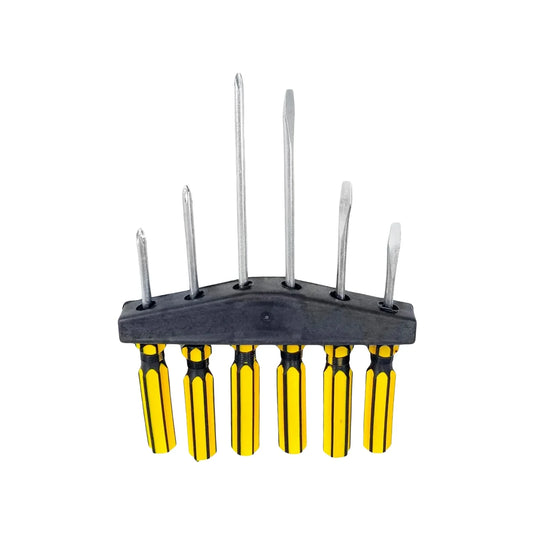 Puntas de acero al carbón.,Para uso en electrónica y joyeria.,4 planos (1.4 mm, 2 mm, 2.4 mm y 3 mm).,2 phillips ( #1, #0).
