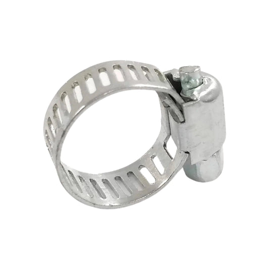 Abrazadera sin fin galvanizada con tornillo ajustable para mangueras y tuberías