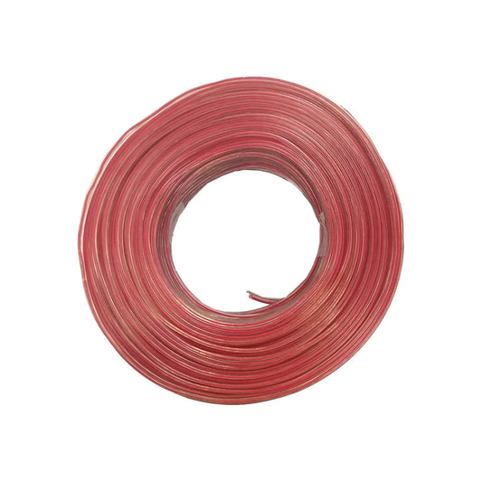 Forro de PVC,100 metros de largo.,Calibre 22 AWG,Cable polarizado transparente.,Ideal para bocinas.