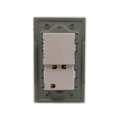 Placa 1 contacto/2 USB blanca León LC12