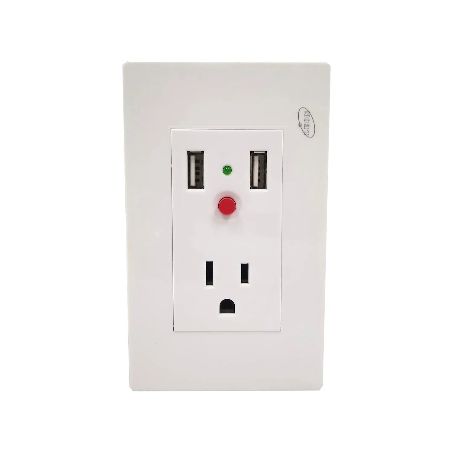 Fabricado de  plástico ABS anti-flama.,Placa un contacto y 2 USB.,127 V - 10 A - 60 Hz,Incluye tornillos.