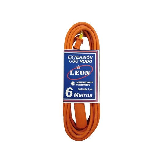 Fabricada en polivinil.,6 metros de largo con 3 tomas.,Tipo de cable sjt- 18 AWG x 3 c.,Con diseño para conectar clavijas aterrizadas.