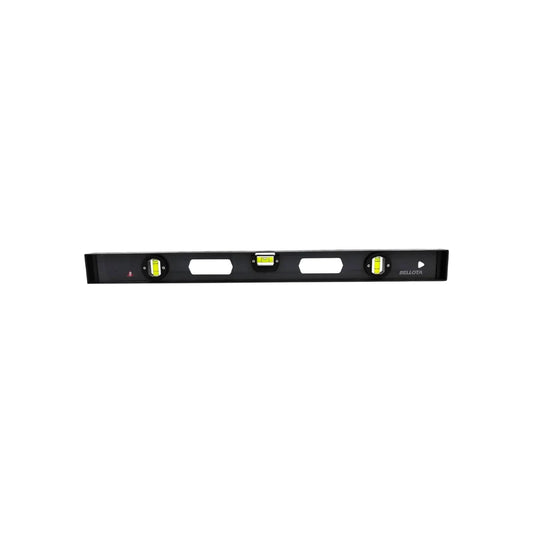 Cuerpo de aluminio ligero y resistente.,Protección de ABS contra impactos externos.,Gotas de alta visibilidad y alta resistencia.,Dos burbujas paralelas de 90º y una de 180º