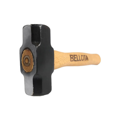 Maza de albañil Bellota con cabeza de acero forjado y mango de madera resistente para demolición y golpeo