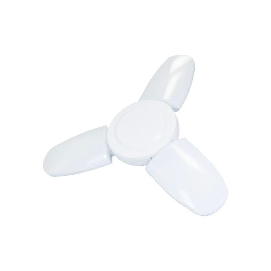 Foco LED mini de 18 W,Tres aspas luminosas plegables.,10 000 horas de vida.,Base E27