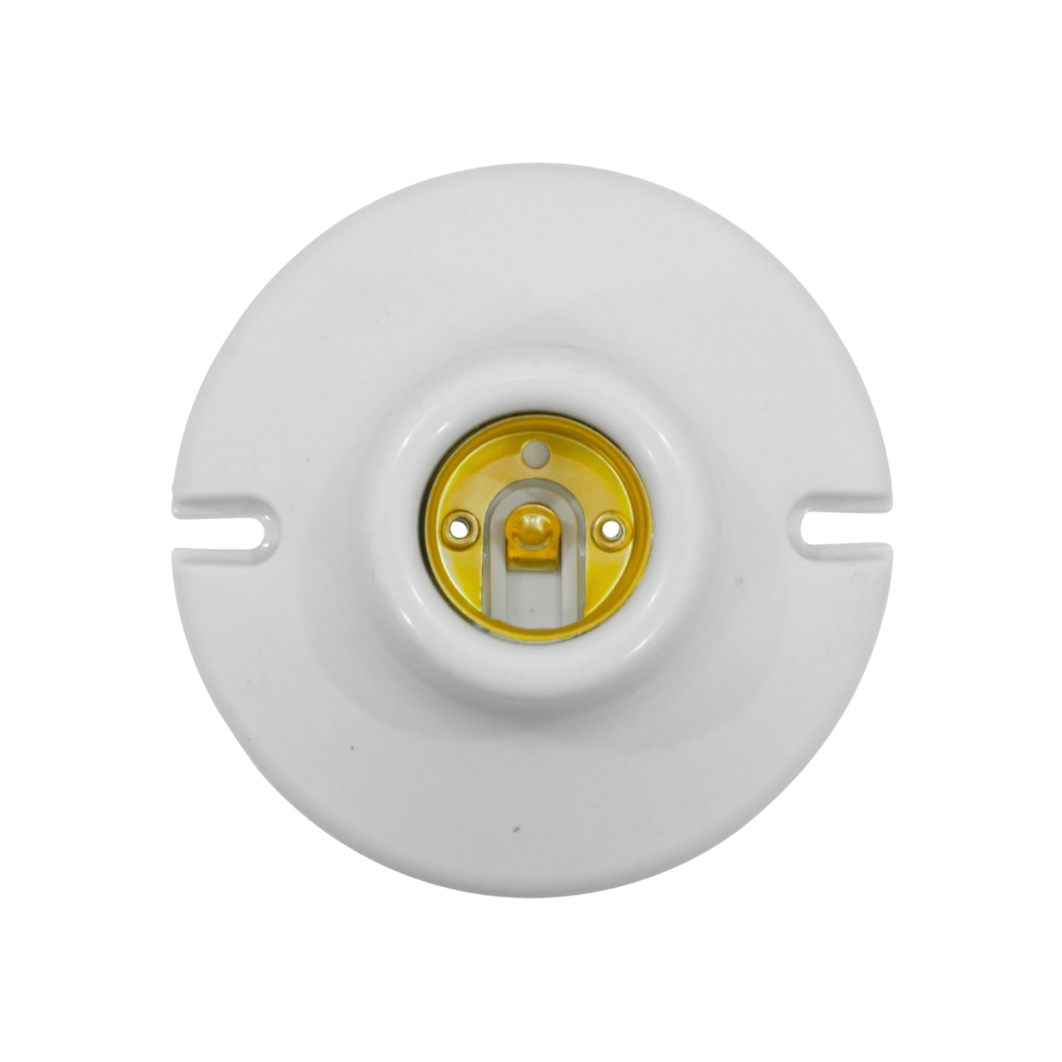 Elaborado de plÃ¡stico.,Socket chico base E27,Rosca de aluminio.,PortalÃ¡mparas base redonda de 1/2"