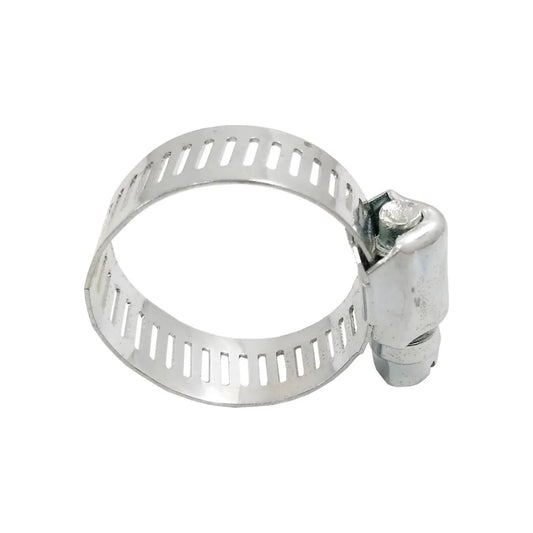 Abrazadera sin fin metálica #12 de 1 1/4 pulgadas, ajustable para mangueras y tuberías, ideal para fijación segura