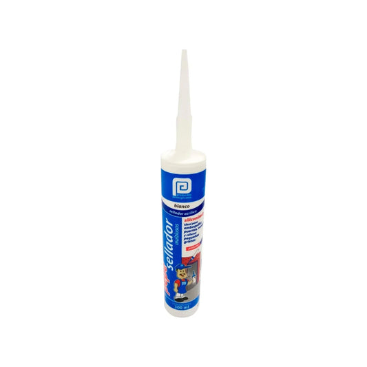 Sellador acrílico blanco Pennsylvania Pepe 300ml multiusos para juntas, puertas y grietas