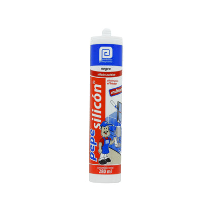 Sellador de silicón negro multiusos Pennsylvania 280ml, acético para hogar y fontanería