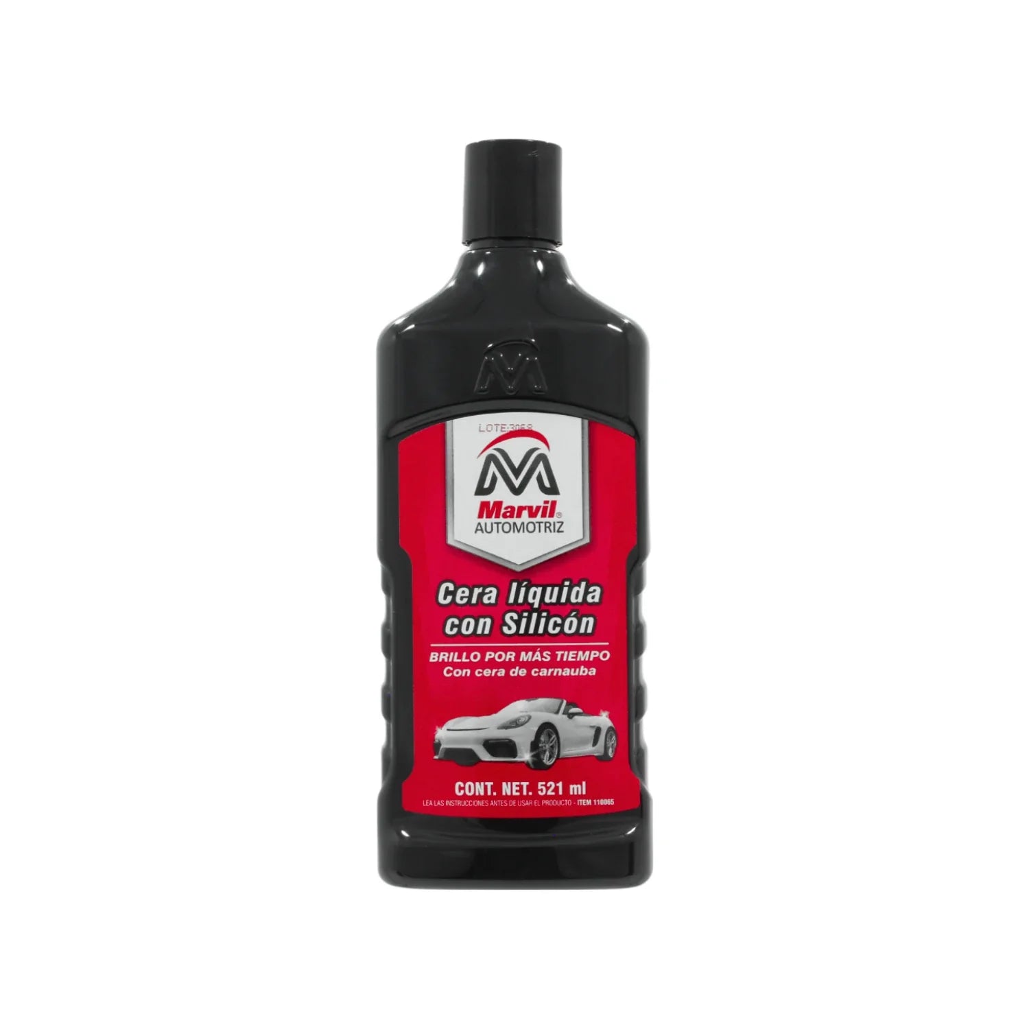 La cera marvil con silicón brinda brillo y protección normal a todo tipo de pinturas contra los agentes del medio ambiente como son rayos uv, lluvia, polvo, contaminación y detergentes comunes., limpia y da brillo en cualquier pintura automotriz sin dejar residuos pegajosos o grasosos.,No contiene solventes que ataquen a la capa de ozono.,Fácil de usar.