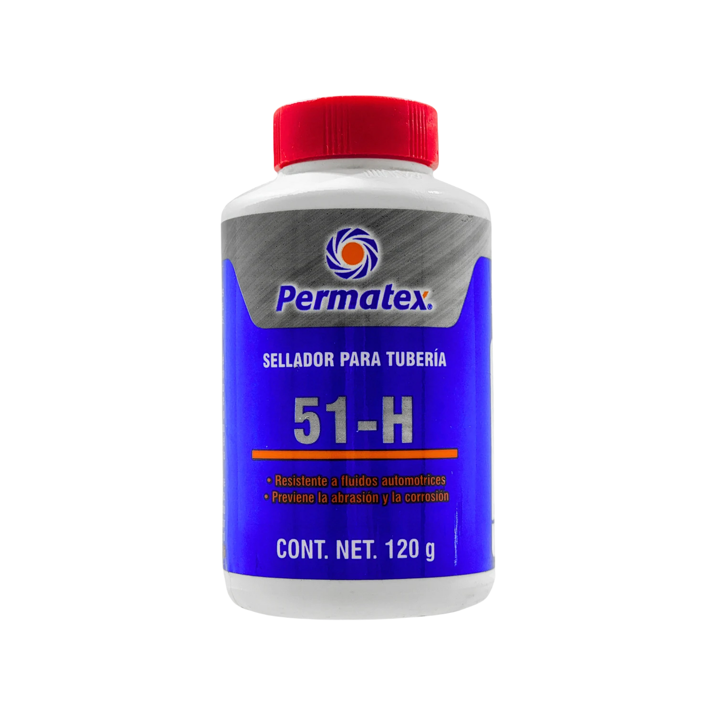 Sellador de roscas y tuberías Permatex 51-H, 120g, para fluidos automotrices, anti-corrosión