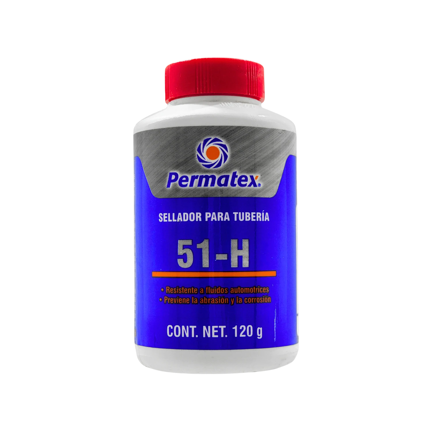 Sellador de roscas y tuberías Permatex 51-H, 120g, para fluidos automotrices, anti-corrosión
