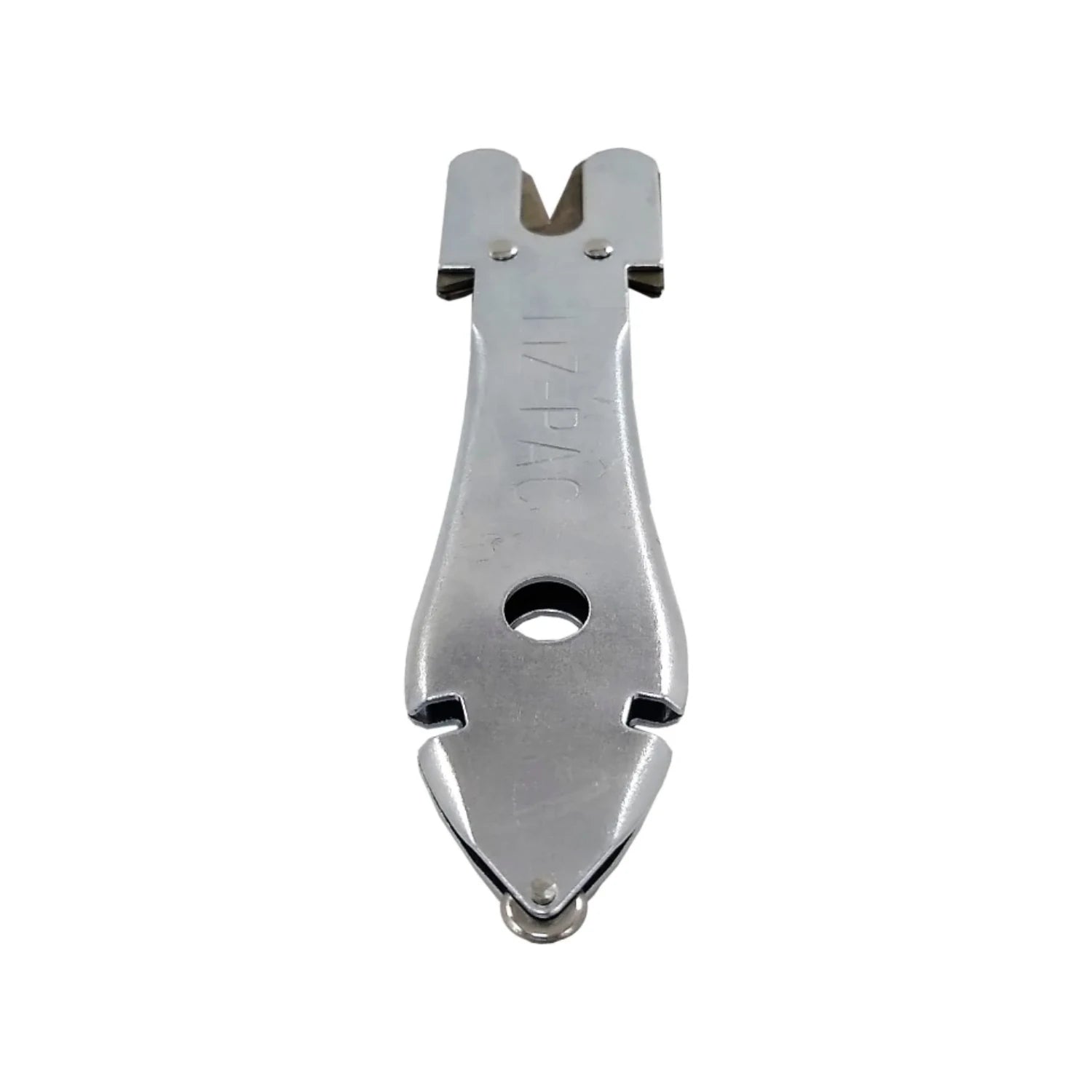 Afilador de cuchillos y navajas manual metálico plateado tipo pescadito IV-PAC