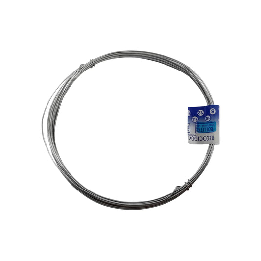 Alambre galvanizado.,Calibre: 18,Resistente.,Para múltiples aplicaciones.,Ideal para reparaciones rápidas.,Presentación en rollito.