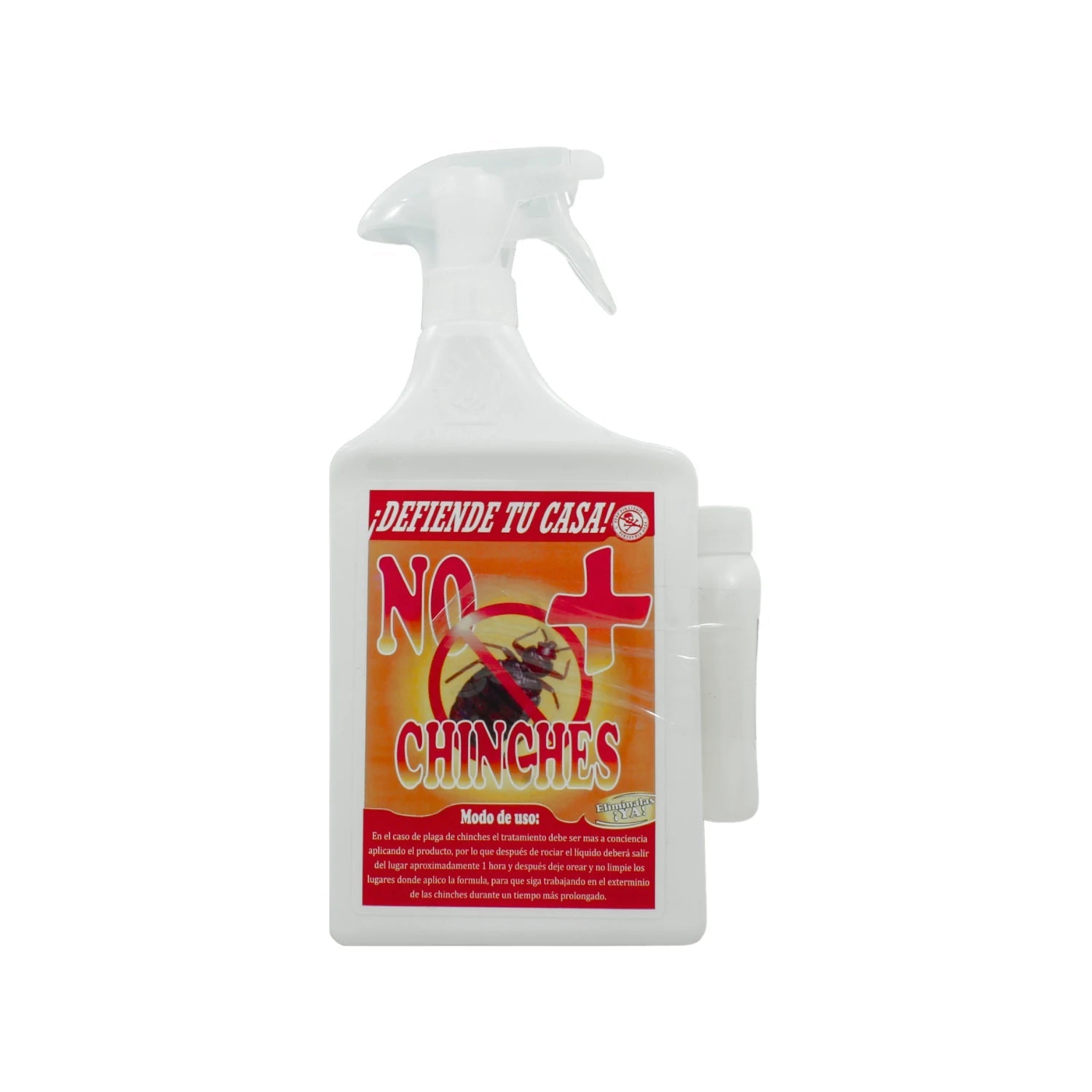 Insecticida en spray blanco para eliminar chinches de cama, control de plagas en el hogar, botella pulverizadora 1.1 litros