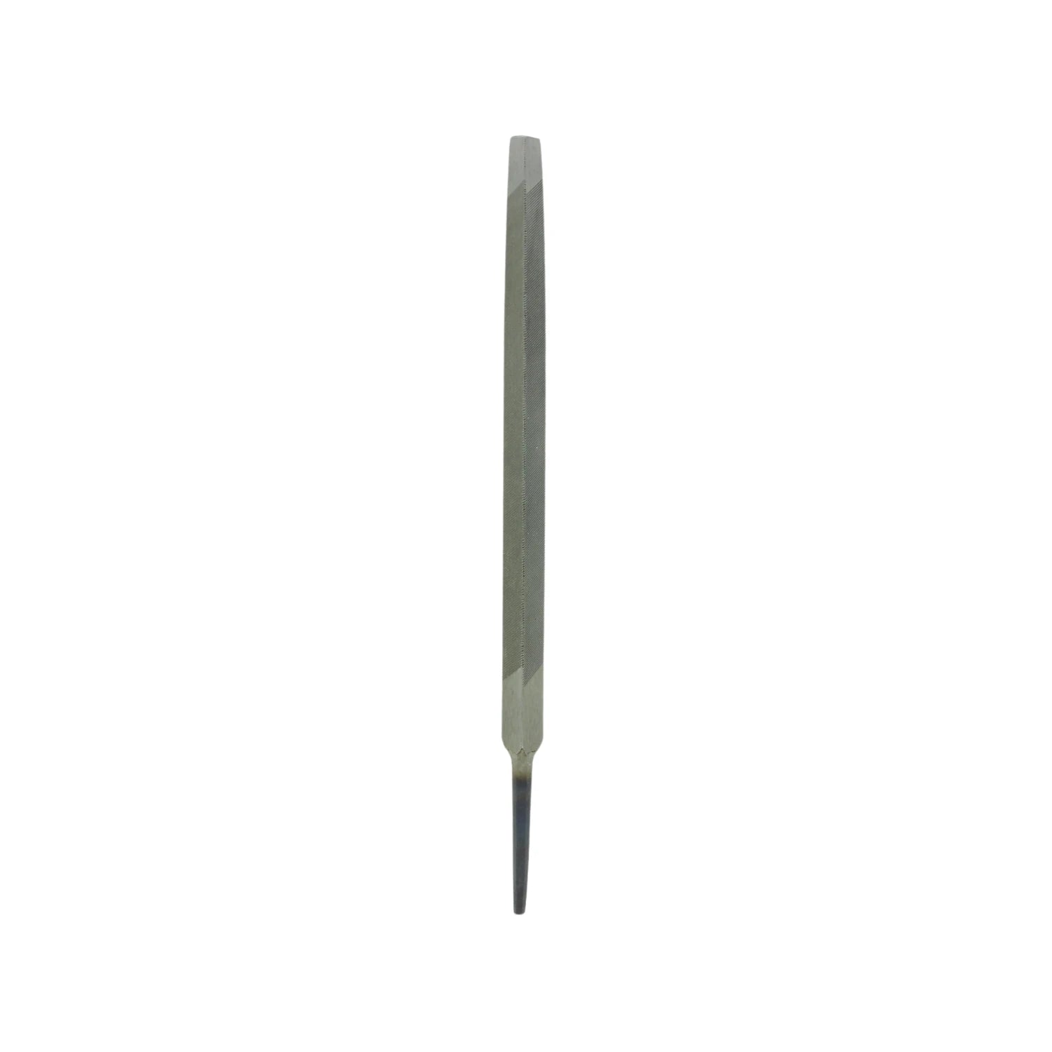 Lima triangular de acero de 7 pulgadas corte bastardo para desbaste y afilado de metales
