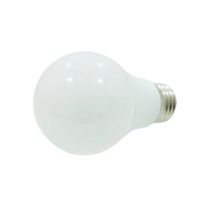 Foco LED blanco esmerilado luz fría 9W con base E27 para iluminación eficiente