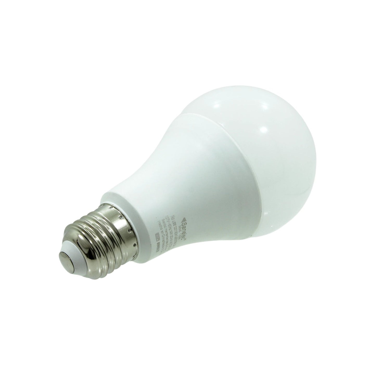 Foco LED Sanelec blanco 14W luz fría 6500K, rosca E27, ahorro energético