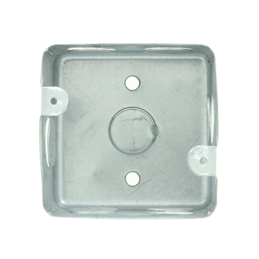 Fabricada de acero galvanizado.,1/2” (12.7 mm).,Empotrable.,Uso con tuberías ligeras o pesadas.,Para instalaciones eléctricas.