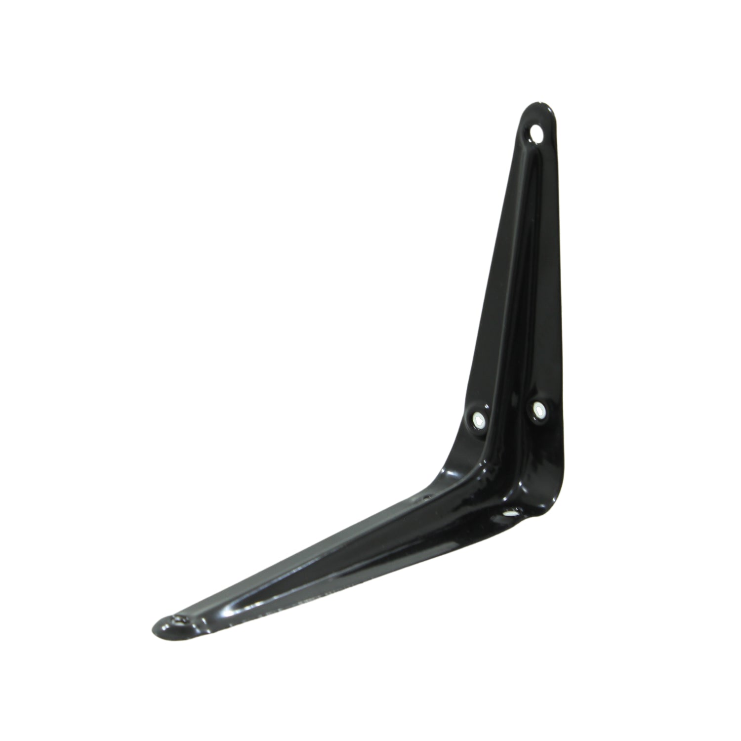 Ménsula negra de 4x5 pulgadas, soporte metálico angular para estantes y repisas, fijación resistente