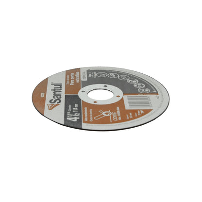 Disco de corte abrasivo Santul 4 1/2 pulgadas extrafino para metal, 114mm, 13300 RPM