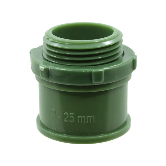 Fabricada de PVC,Conector 1" (25 mm).,Para empotrar en concreto en interiores o eteriores.,Fuerza, resistencia a la humedad y abrasión.,Fabricado en una sola pieza.