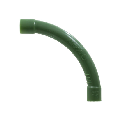 Codo conduit eléctrico PVC verde Argos 13mm P-1/2