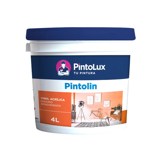 Pintura vinílica acrílica Pintolux mamey 4 litros de máximo rendimiento